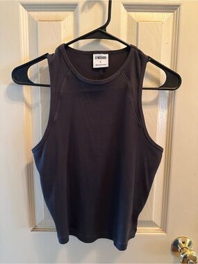 Gymshark Ribbed Sleeveless Tank Top - Charcoal